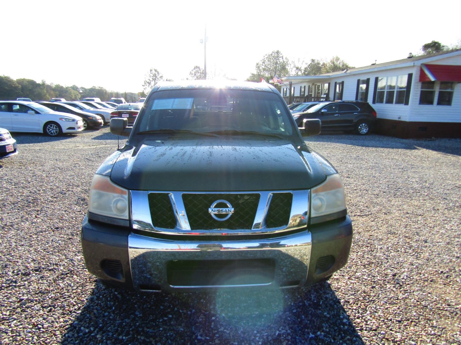 2011 Gray Nissan Titan S Crew Cab 2WD (1N6AA0EKXBN) with an 5.6L V8 DOHC 32V engine, Automatic transmission, located at 15016 S Hwy 231, Midland City, AL, 36350, (334) 983-3001, 31.306210, -85.495277 - Photo #1